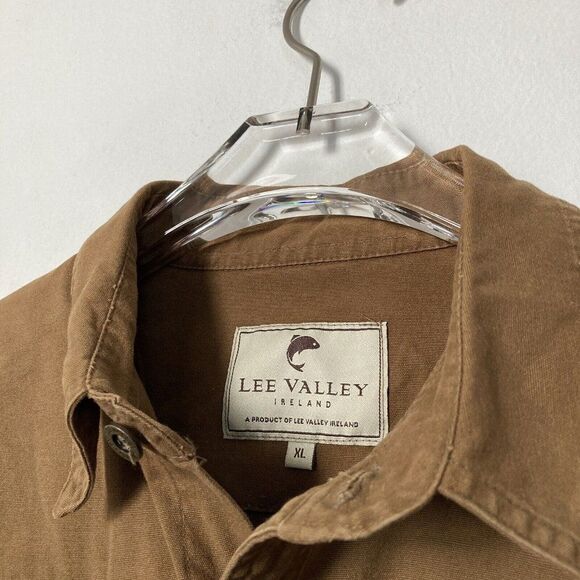 Lee Valley Ireland Mens XL Cotton Canvas Overshirt Chore Shirt Jacket Workwear - Picture 8 of 13